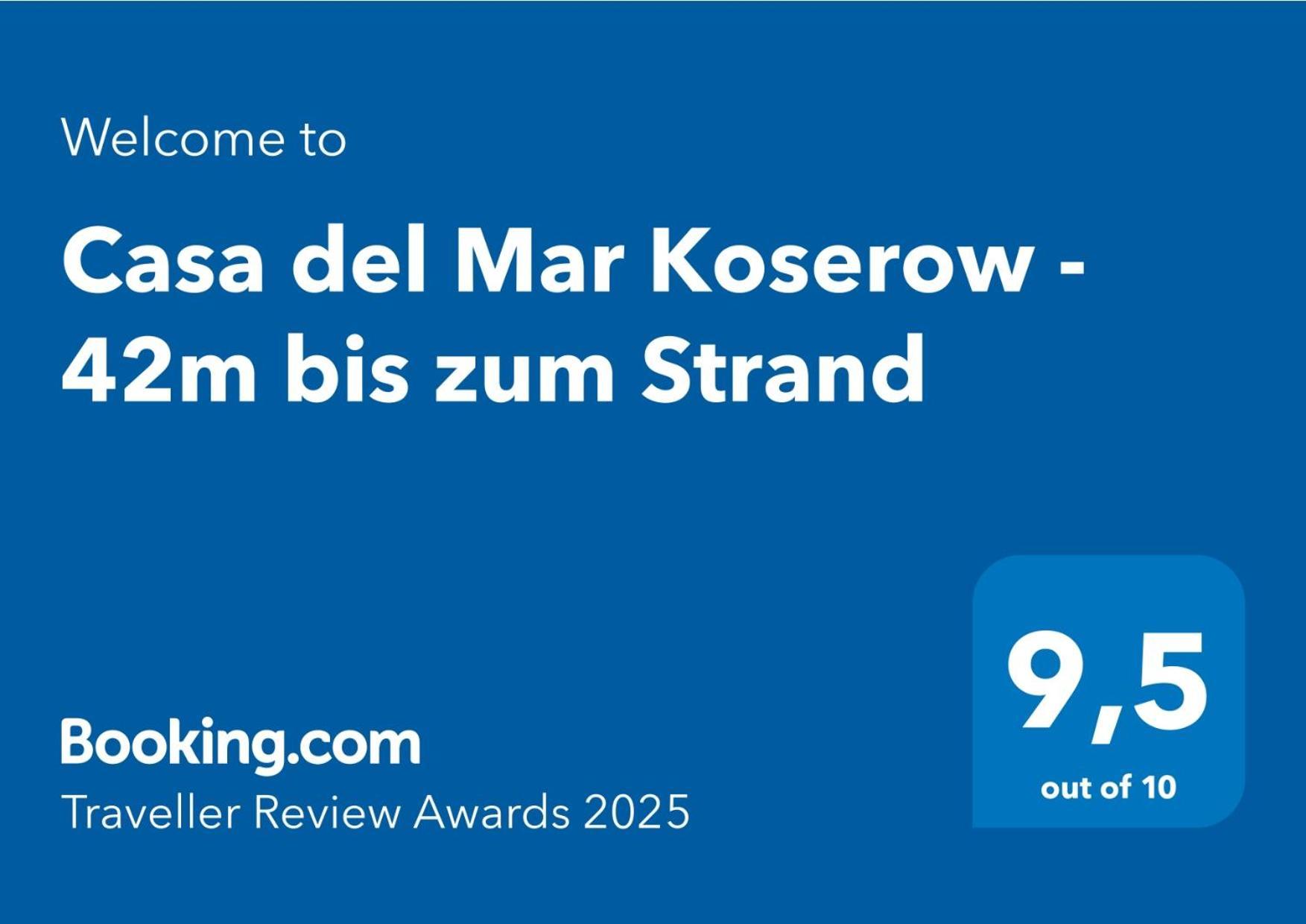 Fewo Am Strand In Koserow - Casa Del Mar - 42M Bis Zum Strand Eksteriør bilde